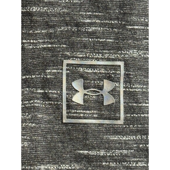 Under Armour Hoodie Shirt Men XL Gray Black Short Sleeve Fitted Lightweight - Picture 4 of 7